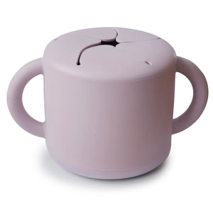 Mushie siliconen snack cup - Soft lilac