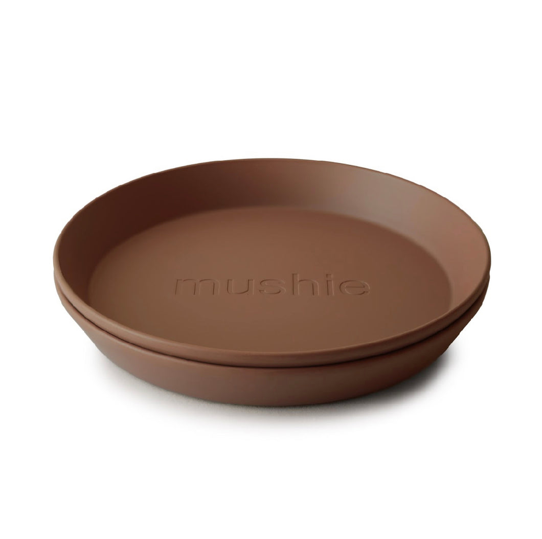 Mushie Plates Round - Caramel [set van 2 stuks]