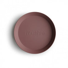 Mushie Plates Round - Woodchuck [set van 2]
