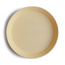 Mushie Plates Round - Pale Daffodil (set van 2 stuks)
