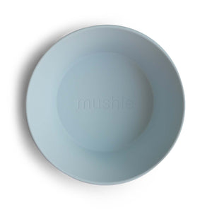 Mushie Bowl Round - Powder Blue (set van 2 stuks)