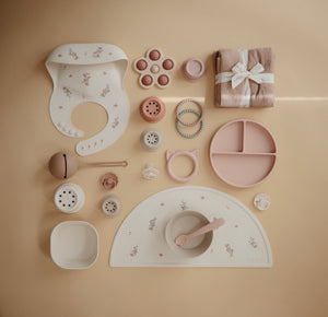 Siliconen slab - Pink flowers