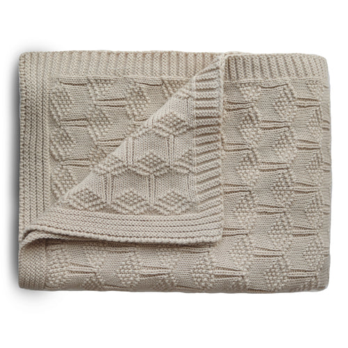 Mushie blanket - Honeycomb beige