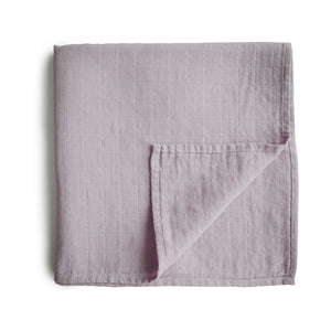 Mushie hydrofiele doek XL swaddle - Lilac