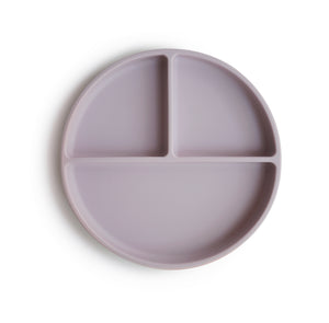 Mushie Siliconen bord - Soft lilac