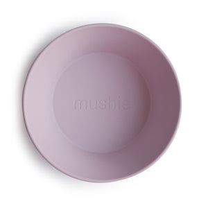 Mushie Bowl Round - Soft lilac (set van 2 stuks)