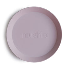 Mushie Plates Round - Soft lilac (set van 2 stuks)