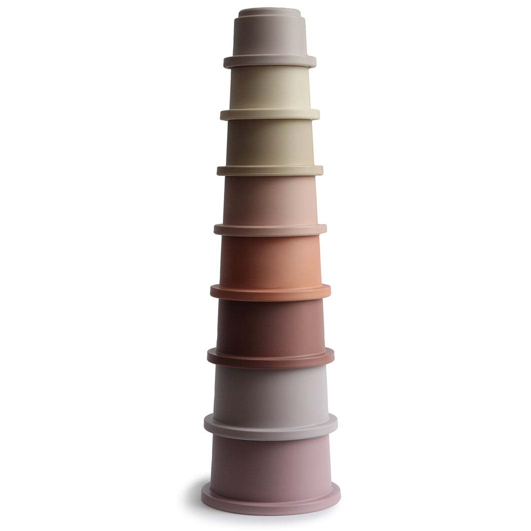 Mushie stapeltoren Pastel