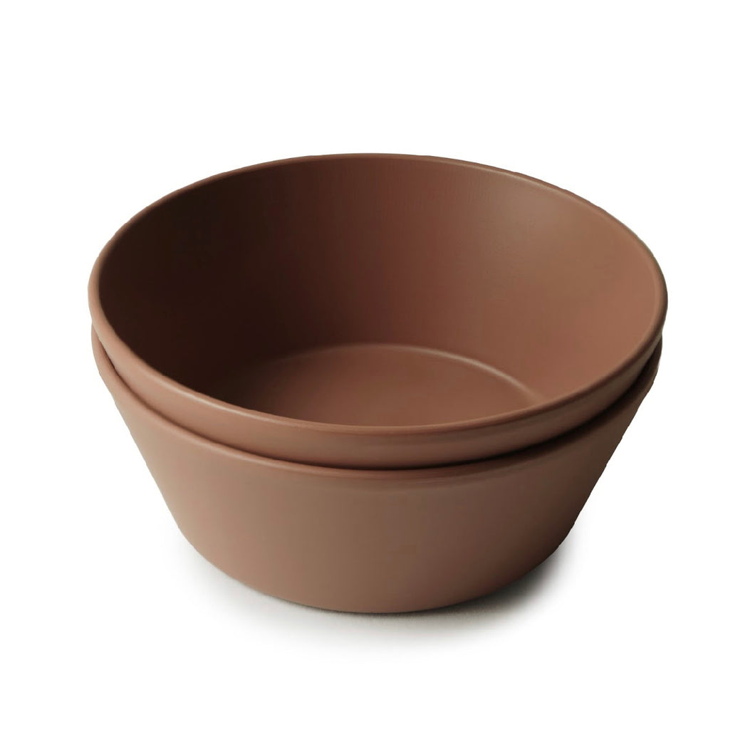 Mushie Bowl Round - Caramel [set van 2 stuks]